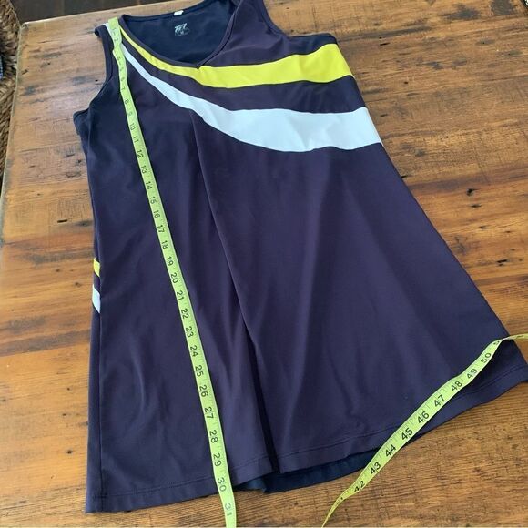 Tail Navy Stripe Accents Tennis Dress Sz M - Picture 3 of 5